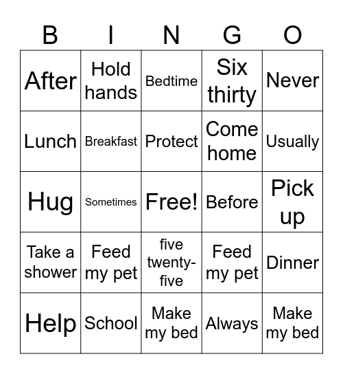 OW3 - Unit 1 review BINGO Card