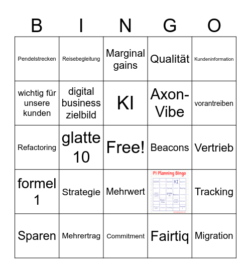 PI Bingo Card