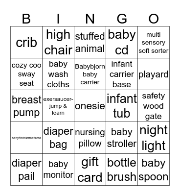 WELCOME BABY CORNELL ! Bingo Card