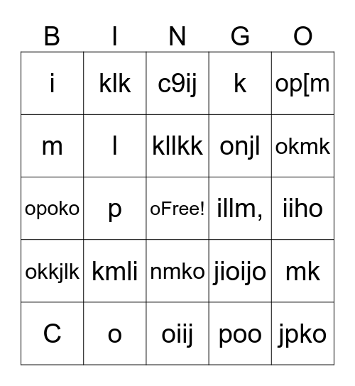 CliiioCap Bingo Card
