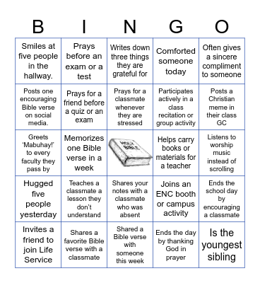 ENC Bingo Card