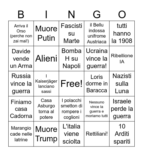 Gruppo Edelweiß Bingo Card