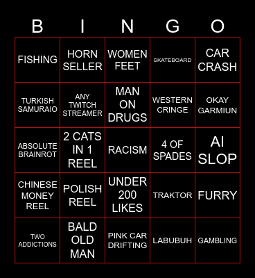 psp Bingo Card