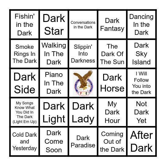 DARK Bingo Card