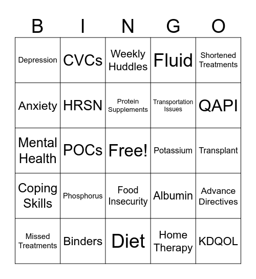 SW/RD Bingo!!!! Bingo Card