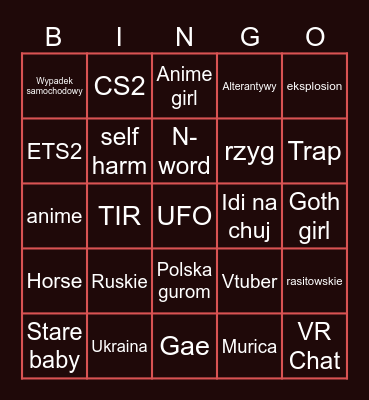 TestBingoPLReelsInstaxDMamchoregoInsta Bingo Card