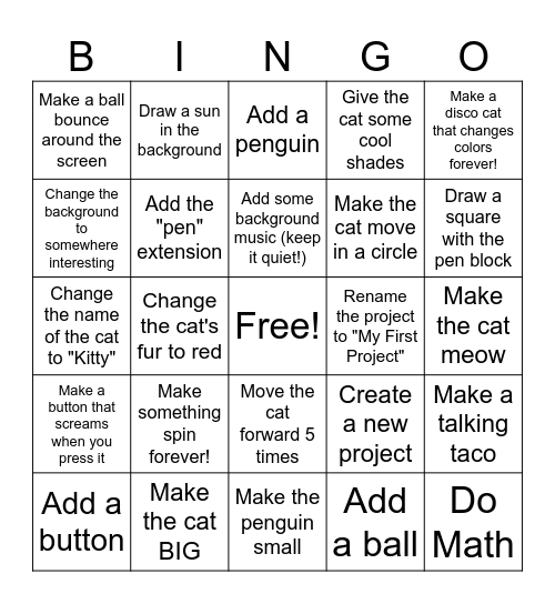 Scratch Bingo Card