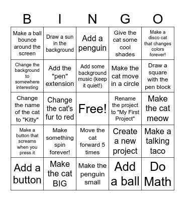 Scratch Bingo Card