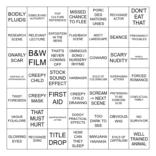 THIRD TIME'S THE CHARM Bingo Card