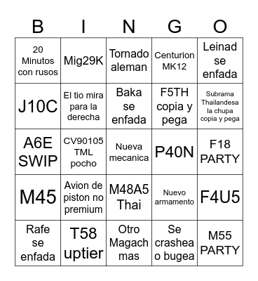 Update pocha de septiembre Bingo Card