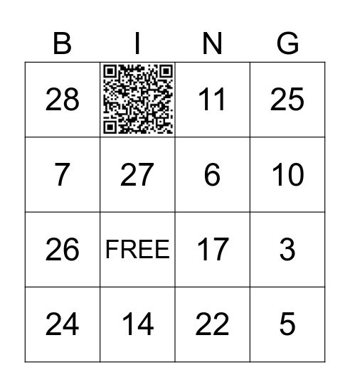 Red 3 Bingo Card Bingo Card