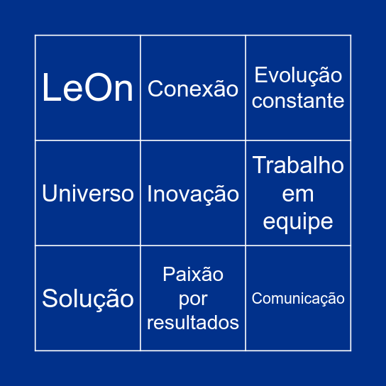 BINGO LEADER Bingo Card