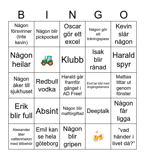Ad bingo Card