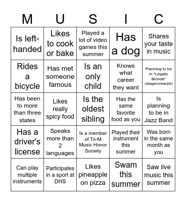 Icebreaker Bingo: Find Someone Who Bingo Card