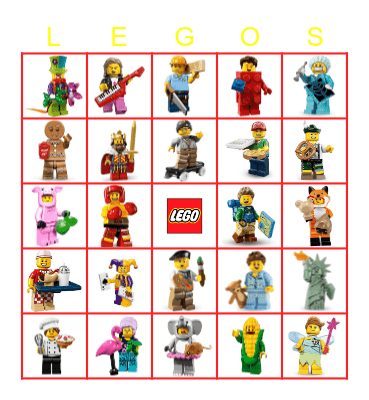 LEGO Bingo Card