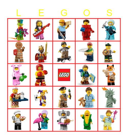 LEGO Bingo Card