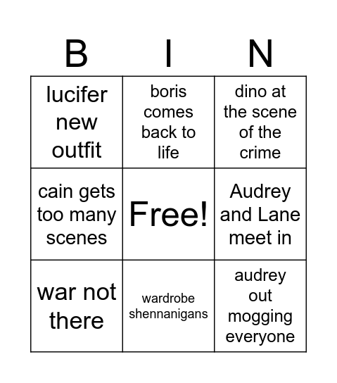 HSU ENDGAME (September Update) Bingo Card
