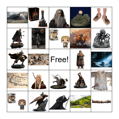 Lord of the Rings Bingo Card