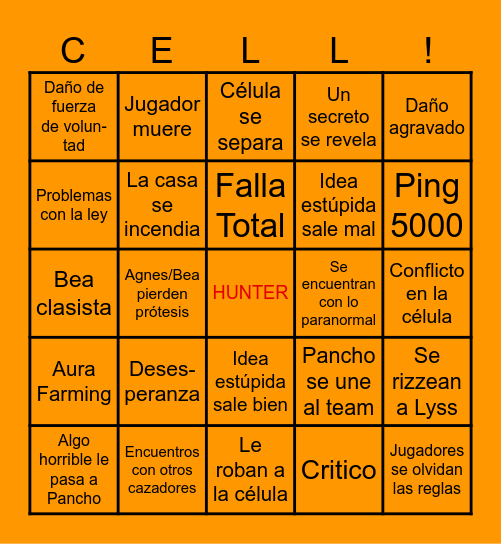 Hunter: The Reckoning! Bingo Card