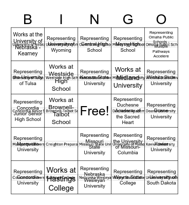 Find Someone Who Bingo Card