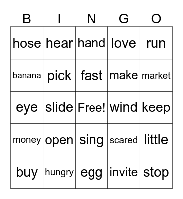 KB-7 Card Bingo Card