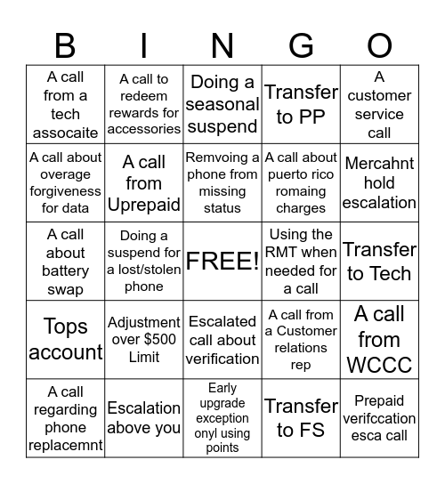 May Fun Bingo Card