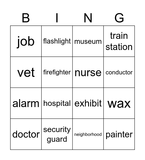 Unit 1 keywords Bingo Card