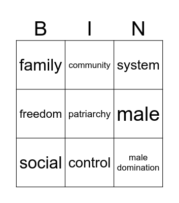 Bingo Card