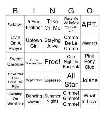 EVENTBINGO Card
