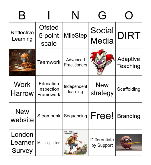 Learn Harrow CPD Bingo Card
