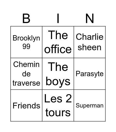Bombay Bingo Card