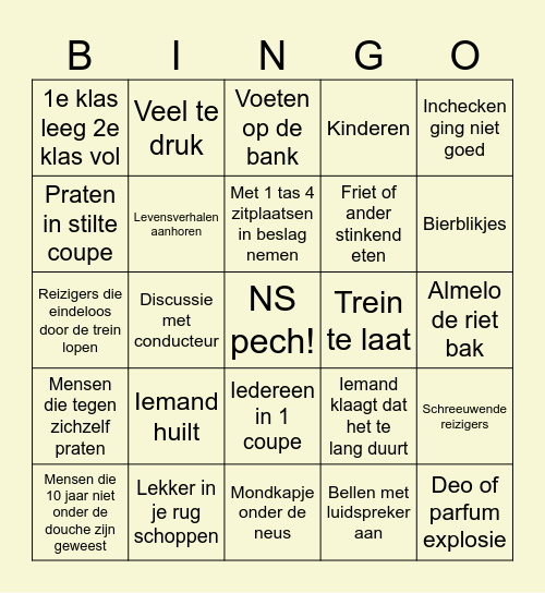 NS Bingo Card