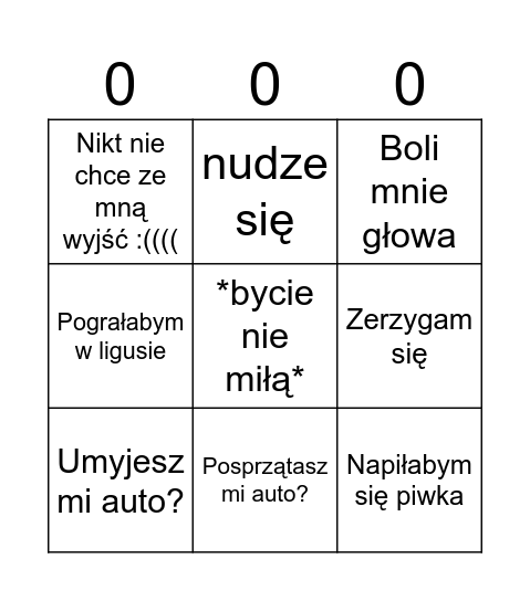 Bingo MD Bingo Card