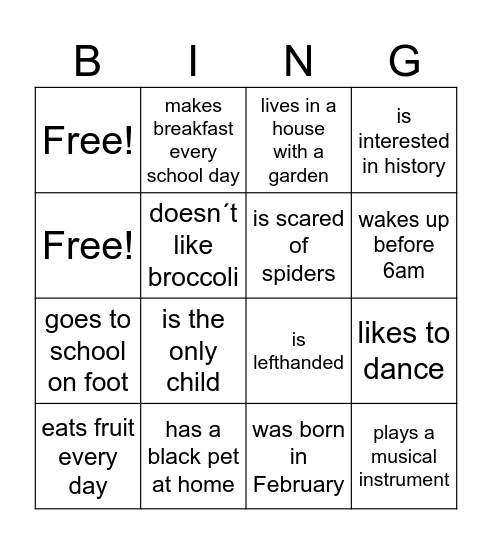 Find Someone Who... Bingo Card