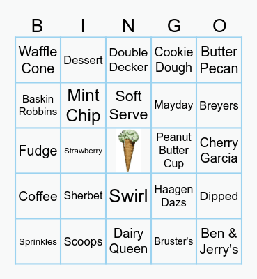 OLLI ICE CREAM SCOOP-TACULAR Bingo Card