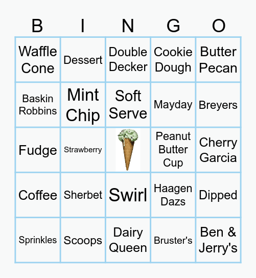 OLLI ICE CREAM SCOOP-TACULAR Bingo Card