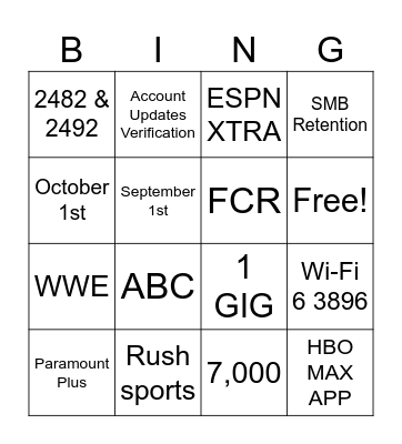 Changes Trivia Bingo Card