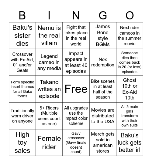 Zeztz Bingo Card