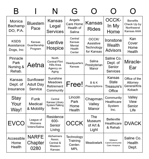Sunflower Fair 2025-Afternoon Bingo Card