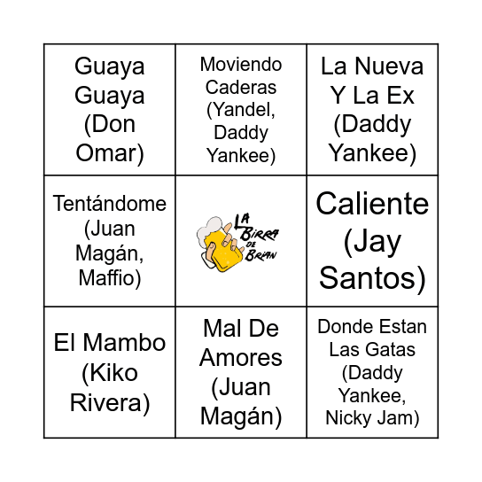 Bingo summer 2025 Bingo Card