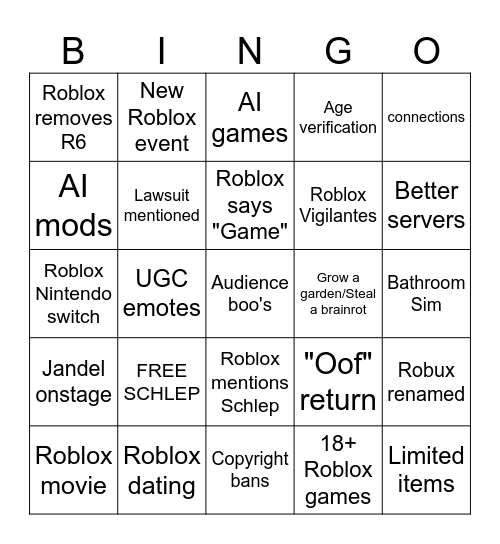 RDC 2025 BINGo Card