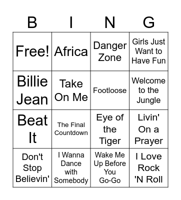 Disney Bingo Card