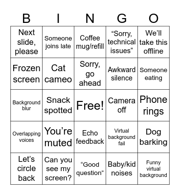 Office Bingo Card