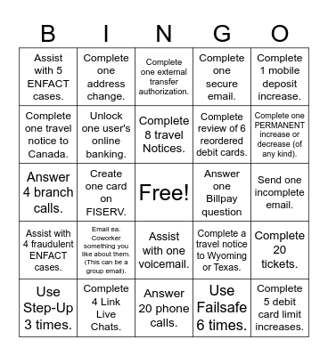 CCS BINGO Card