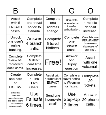 CCS BINGO Card