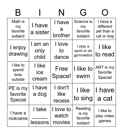 EXPEDITIONS-Getting to Know You Bingo Card