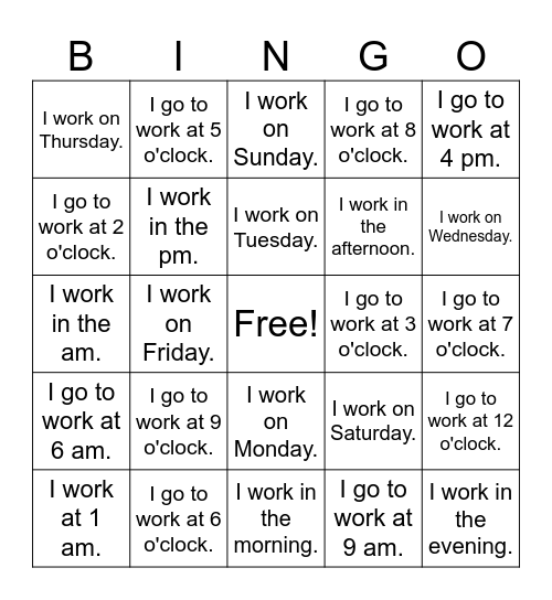 HEB Wk 4 Review Bingo Card