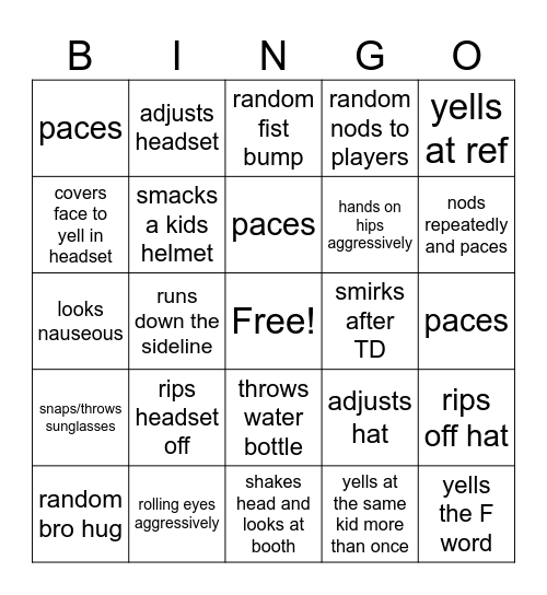 Chill Bingo Card