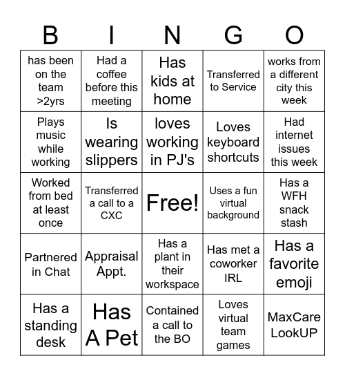 POD BINGO!!!! Bingo Card