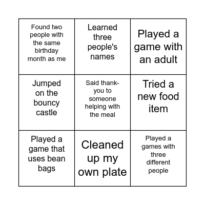 Kick-Off Sunday Bingo! (6+) Bingo Card